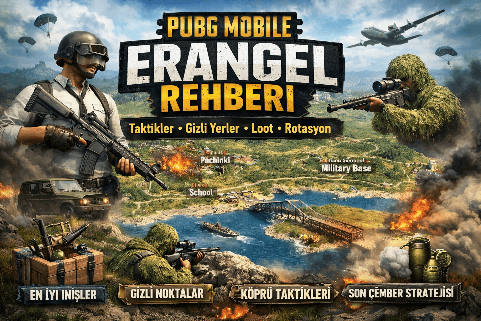 ERANGEL HARİTA DETAYLARI 